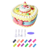 Maxbell Birthday Cake Set Interactive Toy with 12 Clays for Preschool Birthday Gifts Pink