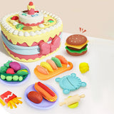 Maxbell Birthday Cake Set Interactive Toy with 12 Clays for Preschool Birthday Gifts Pink