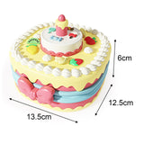 Maxbell Birthday Cake Set Interactive Toy with 12 Clays for Preschool Birthday Gifts Pink