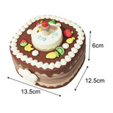 Maxbell Birthday Cake Set Interactive Toy with 12 Clays for Preschool Birthday Gifts Brown