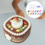 Maxbell Birthday Cake Set Interactive Toy with 12 Clays for Preschool Birthday Gifts Brown