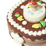 Maxbell Birthday Cake Set Interactive Toy with 12 Clays for Preschool Birthday Gifts Brown