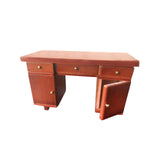 Maxbell Dollhouse Miniature Office Table and Chair Set for Kids Pretend Play Diorama