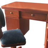 Maxbell Dollhouse Miniature Office Table and Chair Set for Kids Pretend Play Diorama