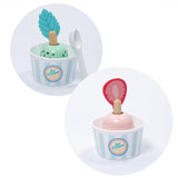 Maxbell Wooden Ice Cream Set with Wooden Stand Food Toys Set for Children Kids Gifts