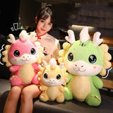 Maxbell New Year Dragon Doll Creative for Party Supplies Restaurant Birthday Present Pink