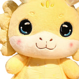 Maxbell New Year Dragon Doll Creative for Party Supplies Restaurant Birthday Present Yellow