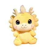 Maxbell New Year Dragon Doll Creative for Party Supplies Restaurant Birthday Present Yellow