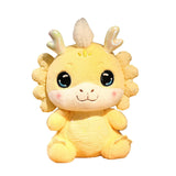 Maxbell New Year Dragon Doll Creative for Party Supplies Restaurant Birthday Present Yellow