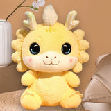 Maxbell New Year Dragon Doll Creative for Party Supplies Restaurant Birthday Present Yellow