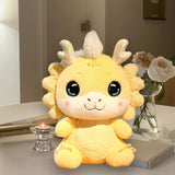 Maxbell New Year Dragon Doll Creative for Party Supplies Restaurant Birthday Present Yellow