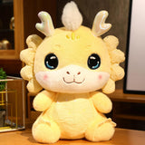 Maxbell New Year Dragon Doll Creative for Party Supplies Restaurant Birthday Present Yellow