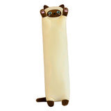 Maxbell Plush Kitty Cushion Lovely Birthday Present Durable Cat Stuffed Throw Pillow Beige 50cm