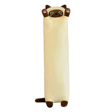 Maxbell Plush Kitty Cushion Lovely Birthday Present Durable Cat Stuffed Throw Pillow Beige 50cm