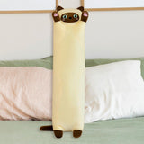 Maxbell Plush Kitty Cushion Lovely Birthday Present Durable Cat Stuffed Throw Pillow Beige 50cm