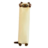 Maxbell Plush Kitty Cushion Lovely Birthday Present Durable Cat Stuffed Throw Pillow Beige 70cm