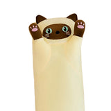 Maxbell Plush Kitty Cushion Lovely Birthday Present Durable Cat Stuffed Throw Pillow Beige 70cm