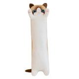 Maxbell Plush Kitty Cushion Lovely Birthday Present Durable Cat Stuffed Throw Pillow White 50cm
