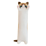 Maxbell Plush Kitty Cushion Lovely Birthday Present Durable Cat Stuffed Throw Pillow White 50cm