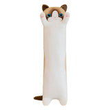 Maxbell Plush Kitty Cushion Lovely Birthday Present Durable Cat Stuffed Throw Pillow White 70cm