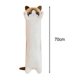 Maxbell Plush Kitty Cushion Lovely Birthday Present Durable Cat Stuffed Throw Pillow White 70cm