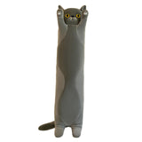 Maxbell Plush Kitty Cushion Lovely Birthday Present Durable Cat Stuffed Throw Pillow Gray 50cm