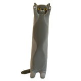 Maxbell Plush Kitty Cushion Lovely Birthday Present Durable Cat Stuffed Throw Pillow Gray 50cm