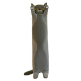 Maxbell Plush Kitty Cushion Lovely Birthday Present Durable Cat Stuffed Throw Pillow Gray 50cm