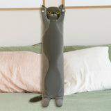 Maxbell Plush Kitty Cushion Lovely Birthday Present Durable Cat Stuffed Throw Pillow Gray 50cm