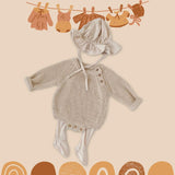 Maxbell Kids Jumpsuit with Hat Socks Comfortable for Chinese New Year Autumn Outdoor