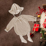 Maxbell Kids Jumpsuit with Hat Socks Comfortable for Chinese New Year Autumn Outdoor