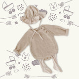 Maxbell Kids Jumpsuit with Hat Socks Comfortable for Chinese New Year Autumn Outdoor