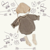 Maxbell Kids Jumpsuit with Hat Socks Comfortable for Chinese New Year Autumn Outdoor