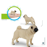 Maxbell Miniature Chinese Shar Pei Crafts PVC Simualtion Dog Figurine for Dog Lovers