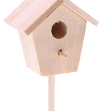 Maxbell 1/12 Mini Fairy Garden Dollhouse Birdhouse Handmade for Garden Outdoor Patio