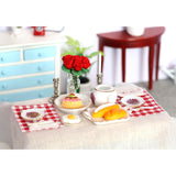 Maxbell 1/12 Scale Dollhouse Placemat Tableware Dining Table Mat DIY Scene Accessory