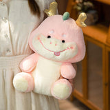 Maxbell 2024 New Year Stuffed Animal Doll Dragon Plush Toy for Bedroom Desktop Decor 25cm Pink