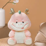 Maxbell 2024 New Year Stuffed Animal Doll Dragon Plush Toy for Bedroom Desktop Decor 35cm Pink