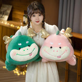 Maxbell 2024 New Year Stuffed Animal Doll Dragon Plush Toy for Bedroom Desktop Decor 25cm Green