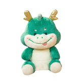 Maxbell 2024 New Year Stuffed Animal Doll Dragon Plush Toy for Bedroom Desktop Decor 25cm Green