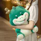 Maxbell 2024 New Year Stuffed Animal Doll Dragon Plush Toy for Bedroom Desktop Decor 25cm Green