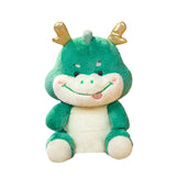 Maxbell 2024 New Year Stuffed Animal Doll Dragon Plush Toy for Bedroom Desktop Decor 35cm Green