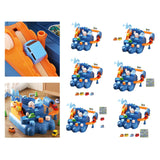 Maxbell Race Track Car Toy Rail Train Toy Vehicle Puzzle Car Track Playsets for Kids 4 Cars