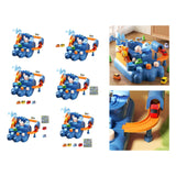 Maxbell Race Track Car Toy Rail Train Toy Vehicle Puzzle Car Track Playsets for Kids 4 Cars