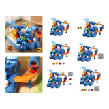 Maxbell Race Track Car Toy Rail Train Toy Vehicle Puzzle Car Track Playsets for Kids 4 Cars