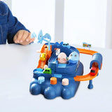 Maxbell Race Track Car Toy Rail Train Toy Vehicle Puzzle Car Track Playsets for Kids 4 Cars