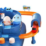 Maxbell Race Track Car Toy Rail Train Toy Vehicle Puzzle Car Track Playsets for Kids 4 Cars