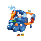 Maxbell Race Track Car Toy Rail Train Toy Vehicle Puzzle Car Track Playsets for Kids 6 Cars