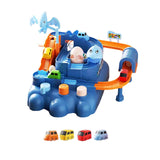 Maxbell Race Track Car Toy Rail Train Toy Vehicle Puzzle Car Track Playsets for Kids 8 Cars