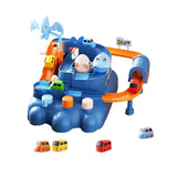 Maxbell Race Track Car Toy Rail Train Toy Vehicle Puzzle Car Track Playsets for Kids 8 Cars